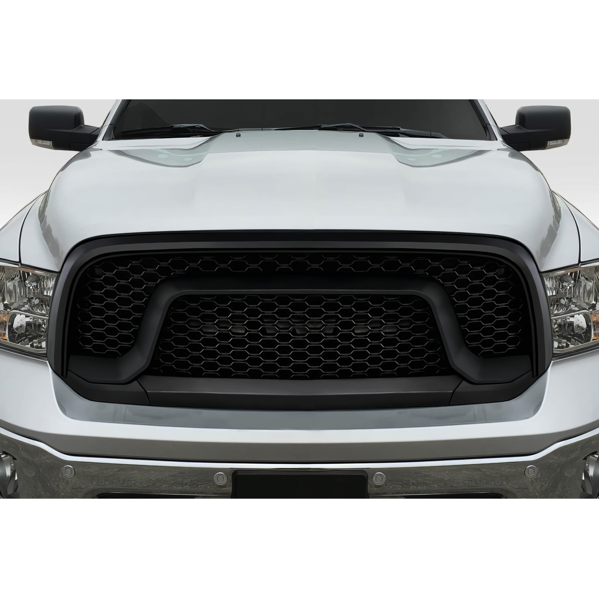 Modify your Dodge Ram 2013 with our Exterior/Grilles - Front view of grille from a slight low angle