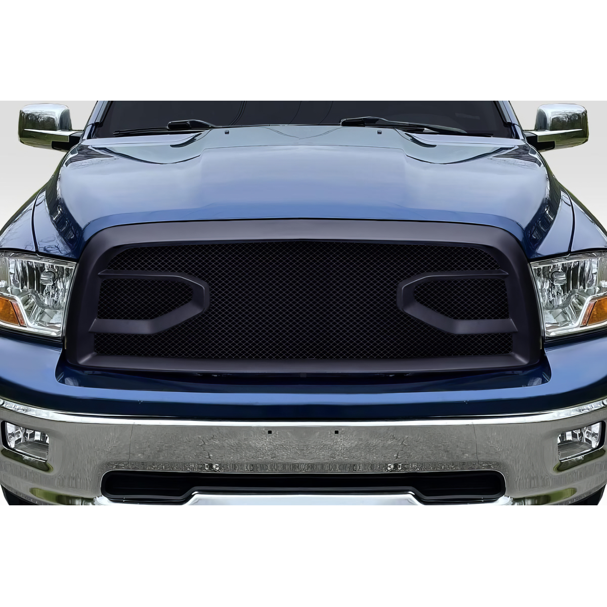 Modify your Dodge Ram 2009 with our Exterior/Grilles - Front view of grille at eye level angle