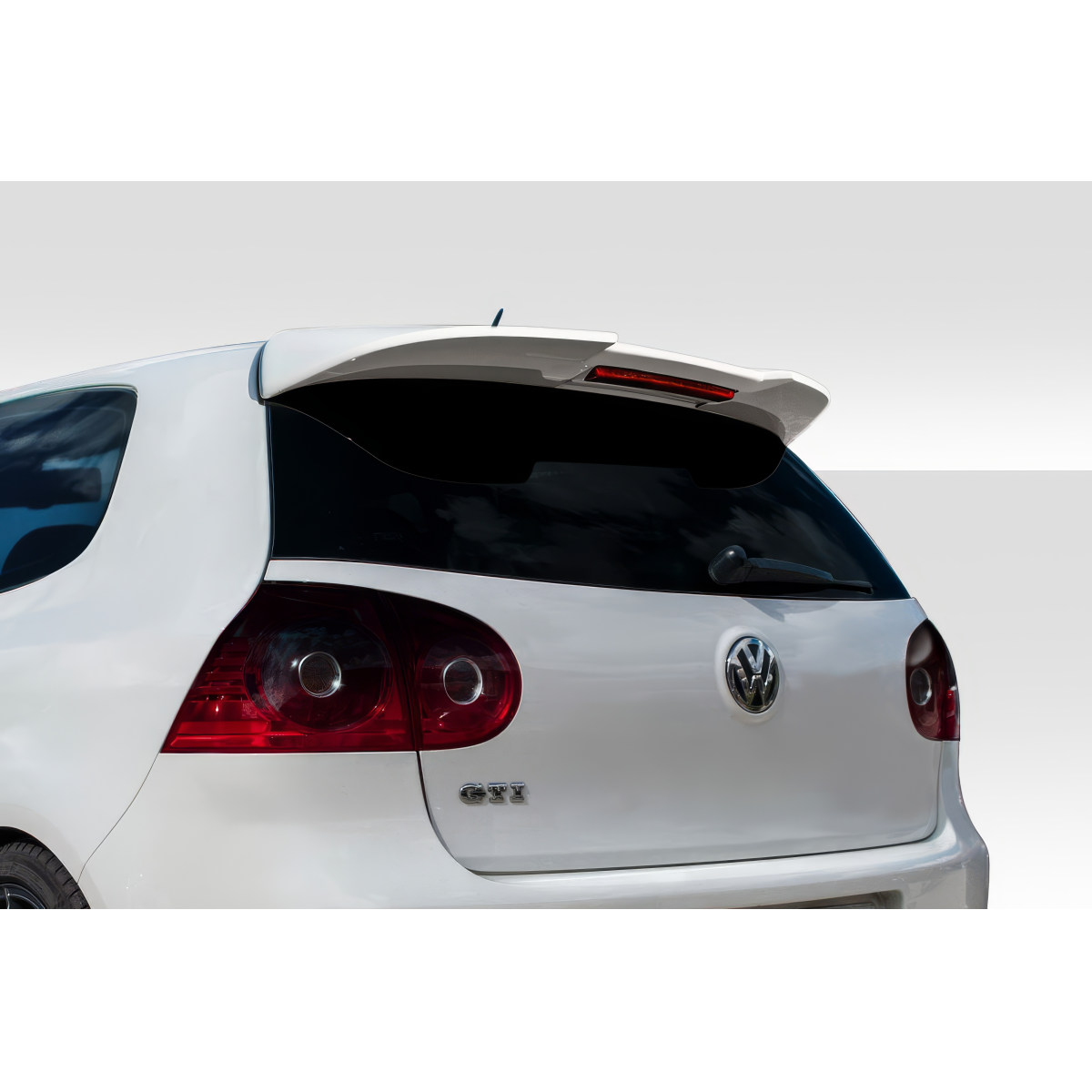 Modify your Volkswagen Golf 2006 with our Exterior/Wings - Rear view of the Volkswagen Golf GTI at a high angle