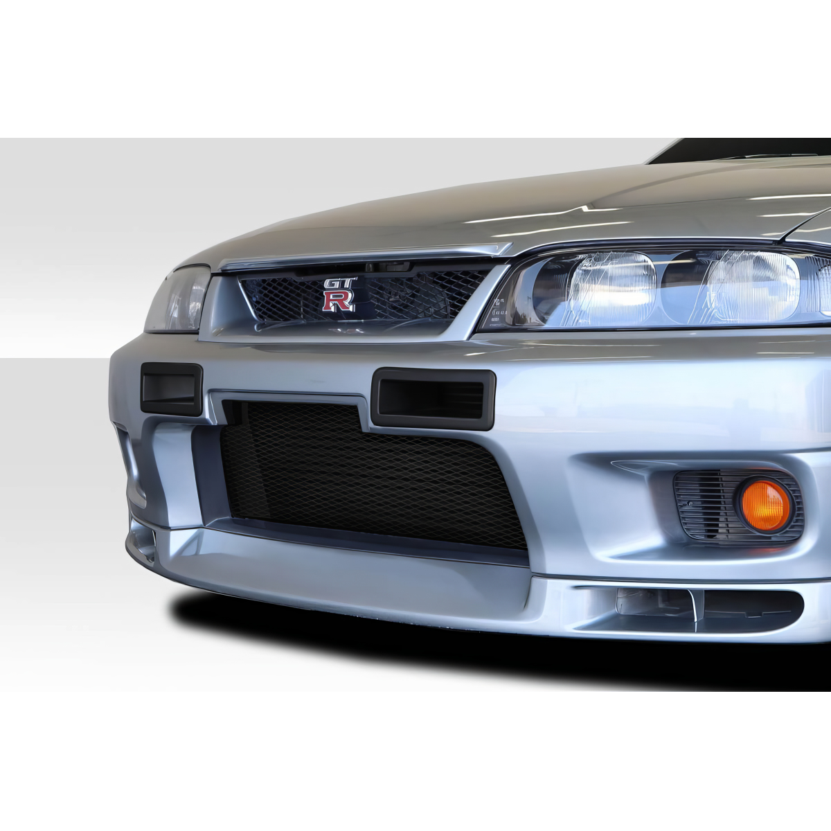 Modify your Universal   with our Exterior/Front Bumpers or Lips - Front view angle of the vehicle part