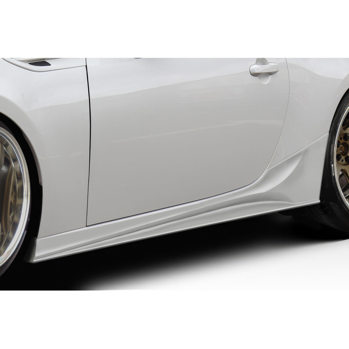 Modify your Subaru BRZ 2013 with our Exterior/Side Skirts - Side view of a vehicle with side skirt