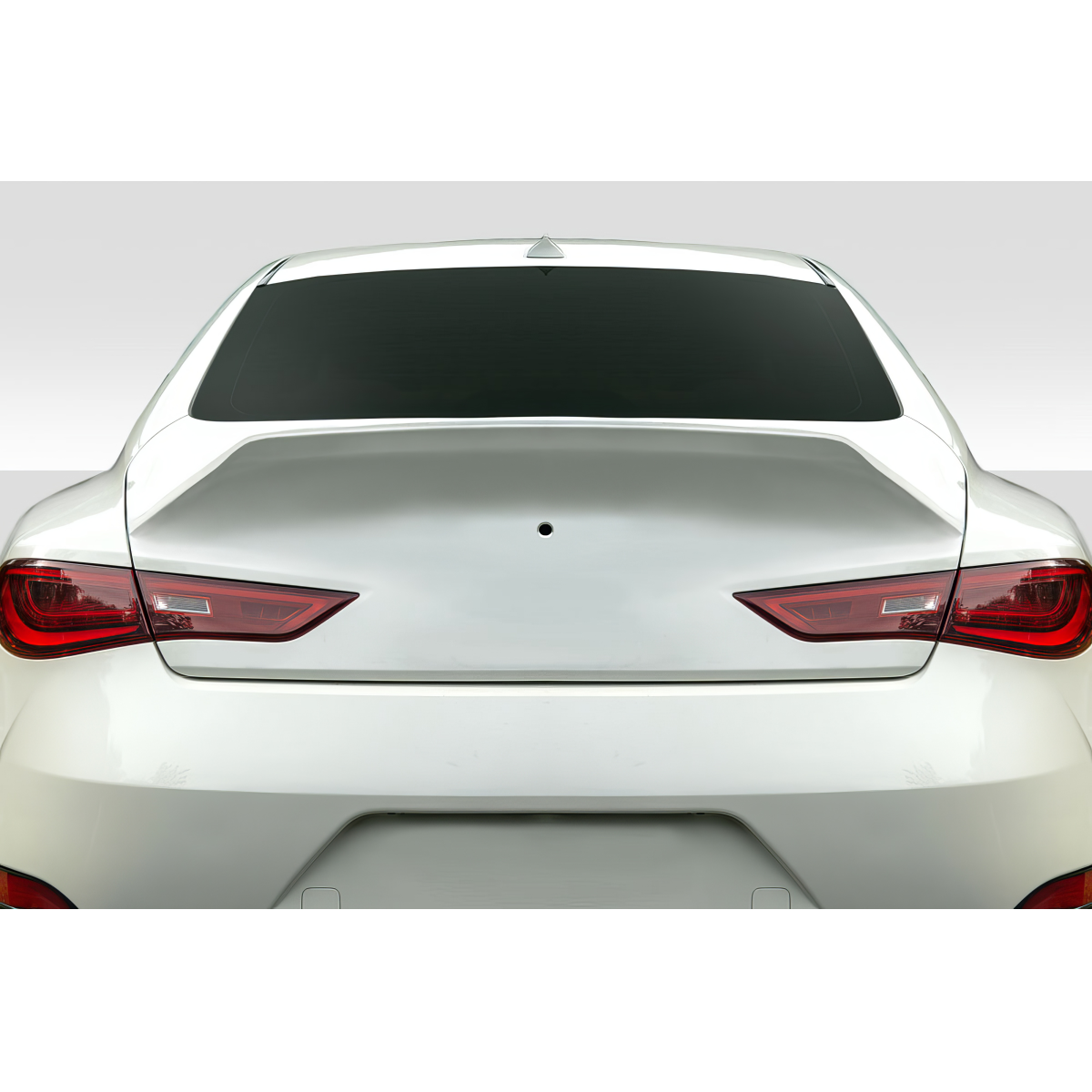 Modify your Infiniti Q60 2017 with our Exterior/Trunks - Rear view of vehicle at a straight angle