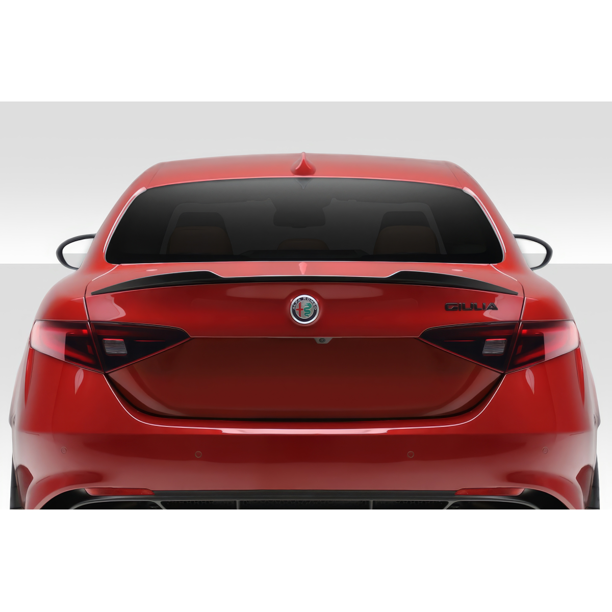 Modify your Alfa Romeo Giulia 2017 with our Exterior/Wings - Rear angle view of the vehicle