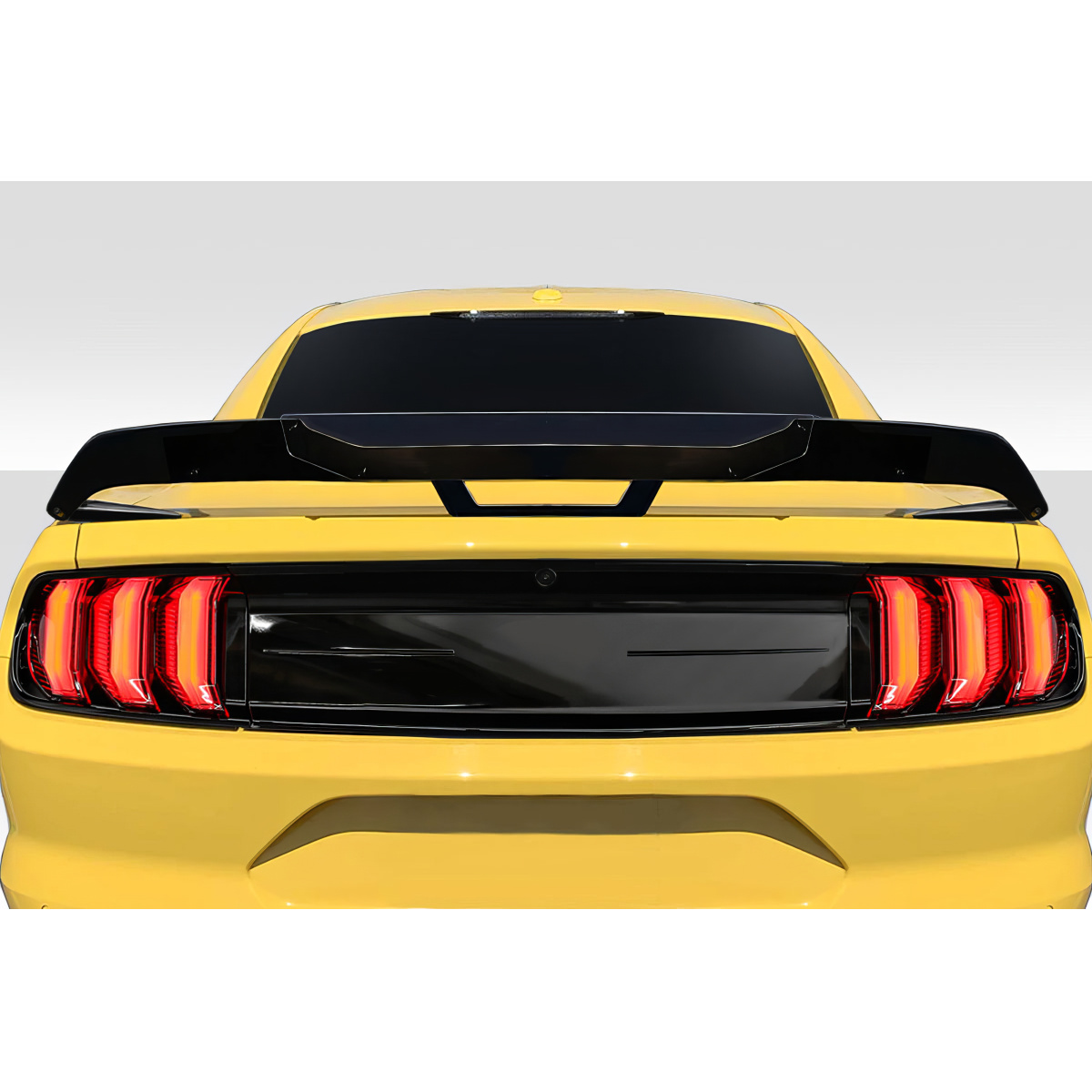 Modify your Ford Mustang 2015 with our Exterior/Wings - Rear view angle of the 2015-2023 Ford Mustang