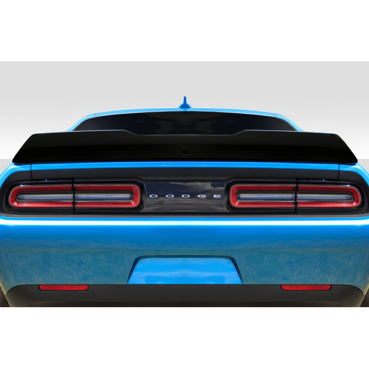 Modify your Dodge Challenger 2008 with our Exterior/Wings - Rear view angle of the Dodge Challenger