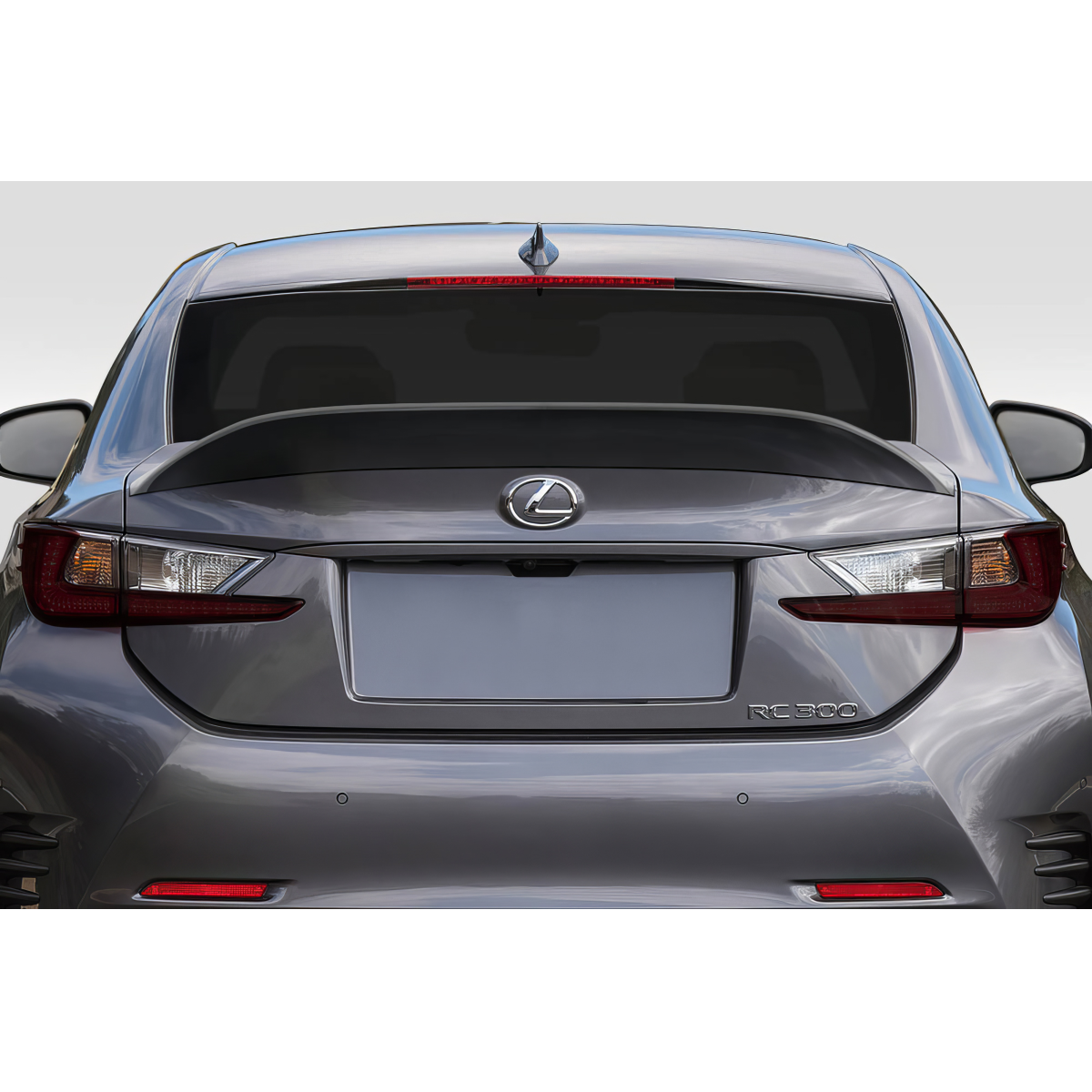 Modify your Lexus RC 2015 with our Exterior/Wings - Rear view angle of a Lexus RC