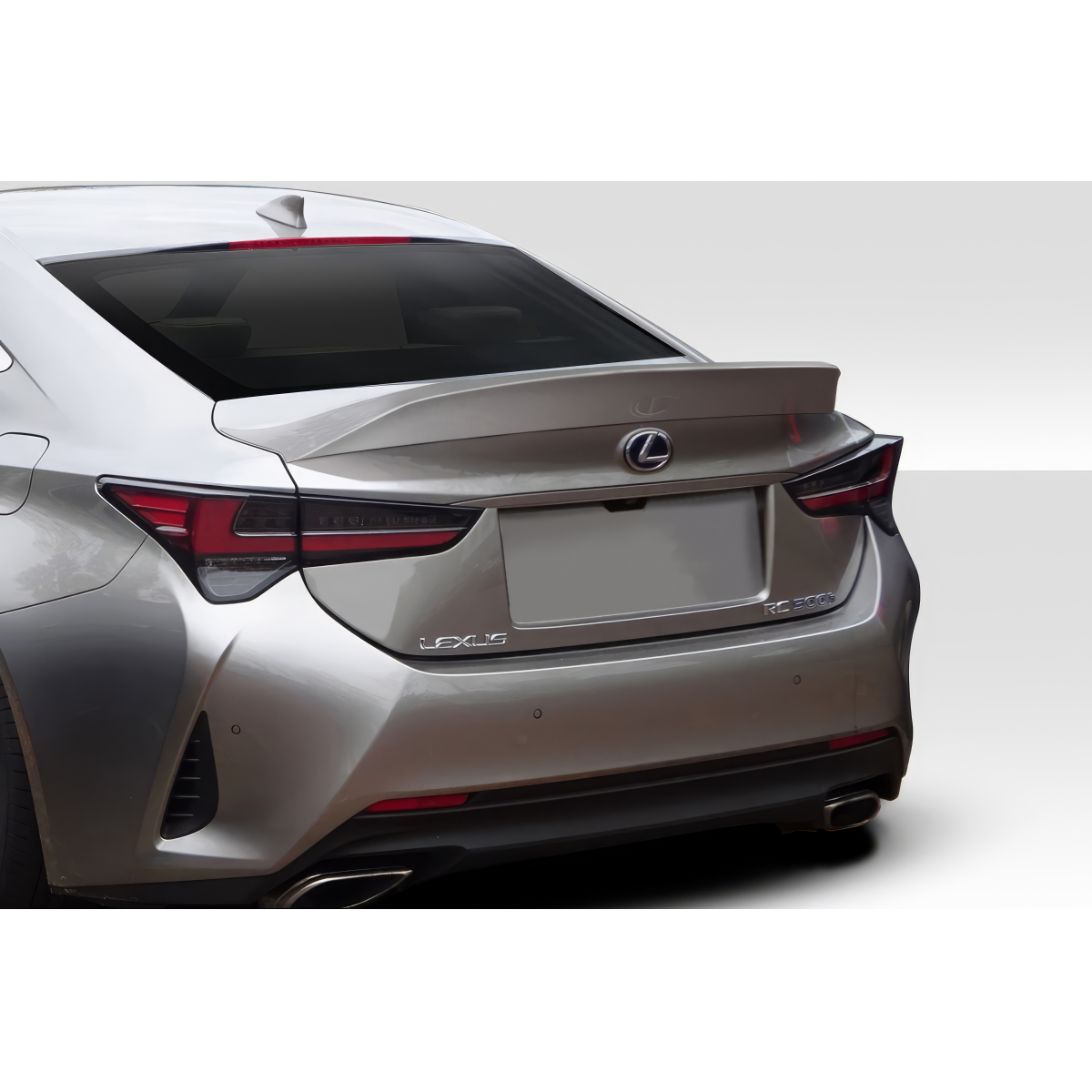 Modify your Lexus RC 2015 with our Exterior/Wings - Viewed from the rear at a slight angle