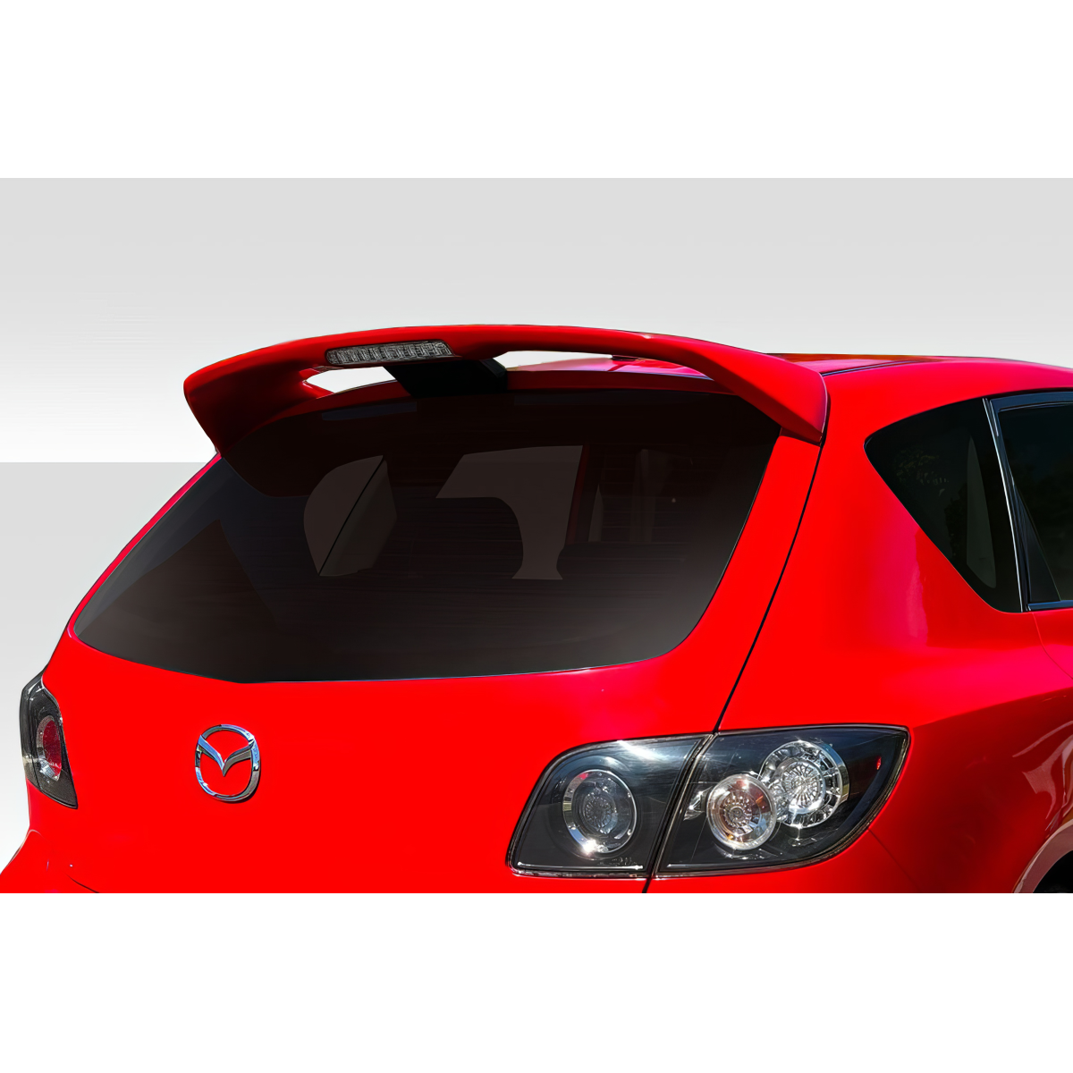 Modify your Mazda 3 2004 with our Exterior/Wings - Viewed from rear at a slight upward angle