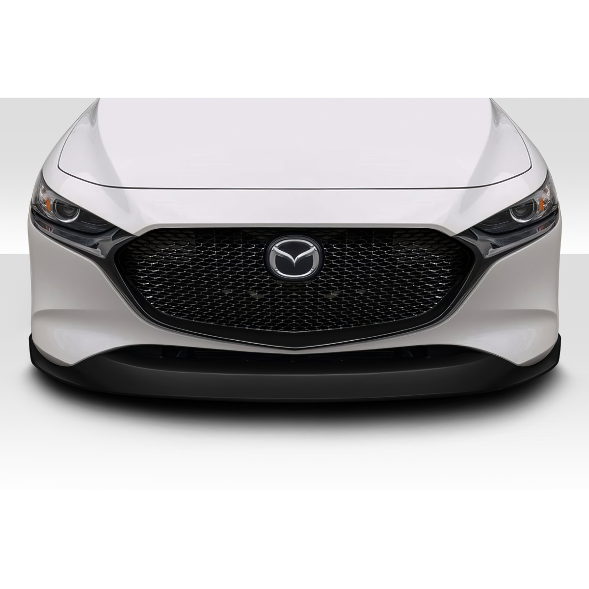 Modify your Mazda 3 2019 with our Exterior/Front Bumpers or Lips - Front view of the Mazda 3 front lip spoiler