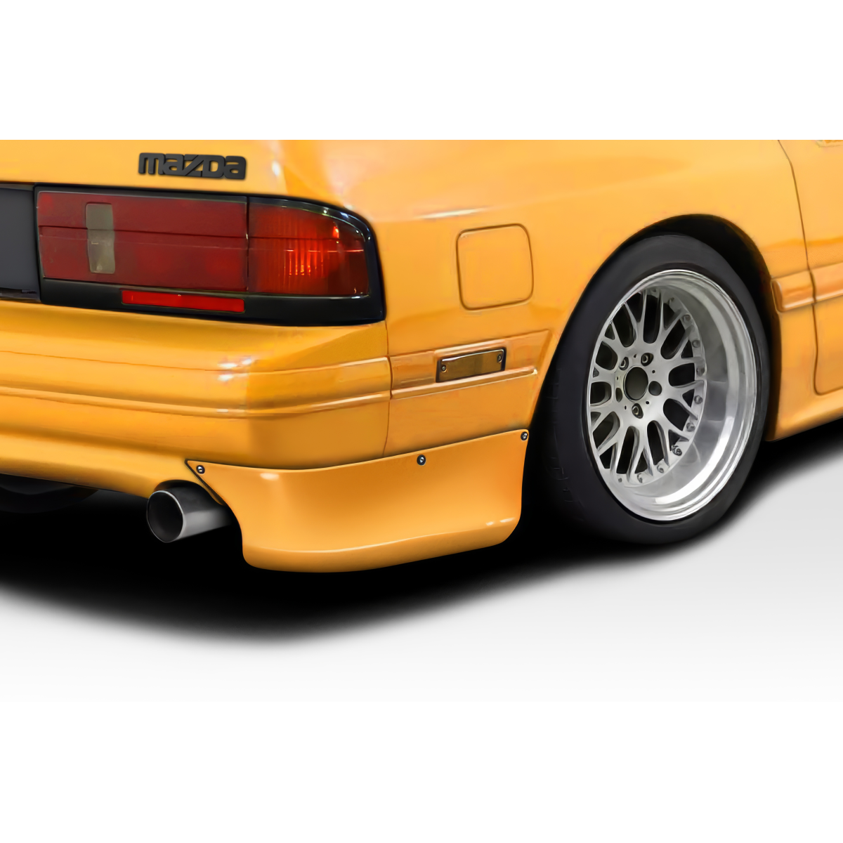 Modify your Mazda RX-7 1985 with our Exterior/Rear Bumpers or Lips - Angle is from slightly below and to the side