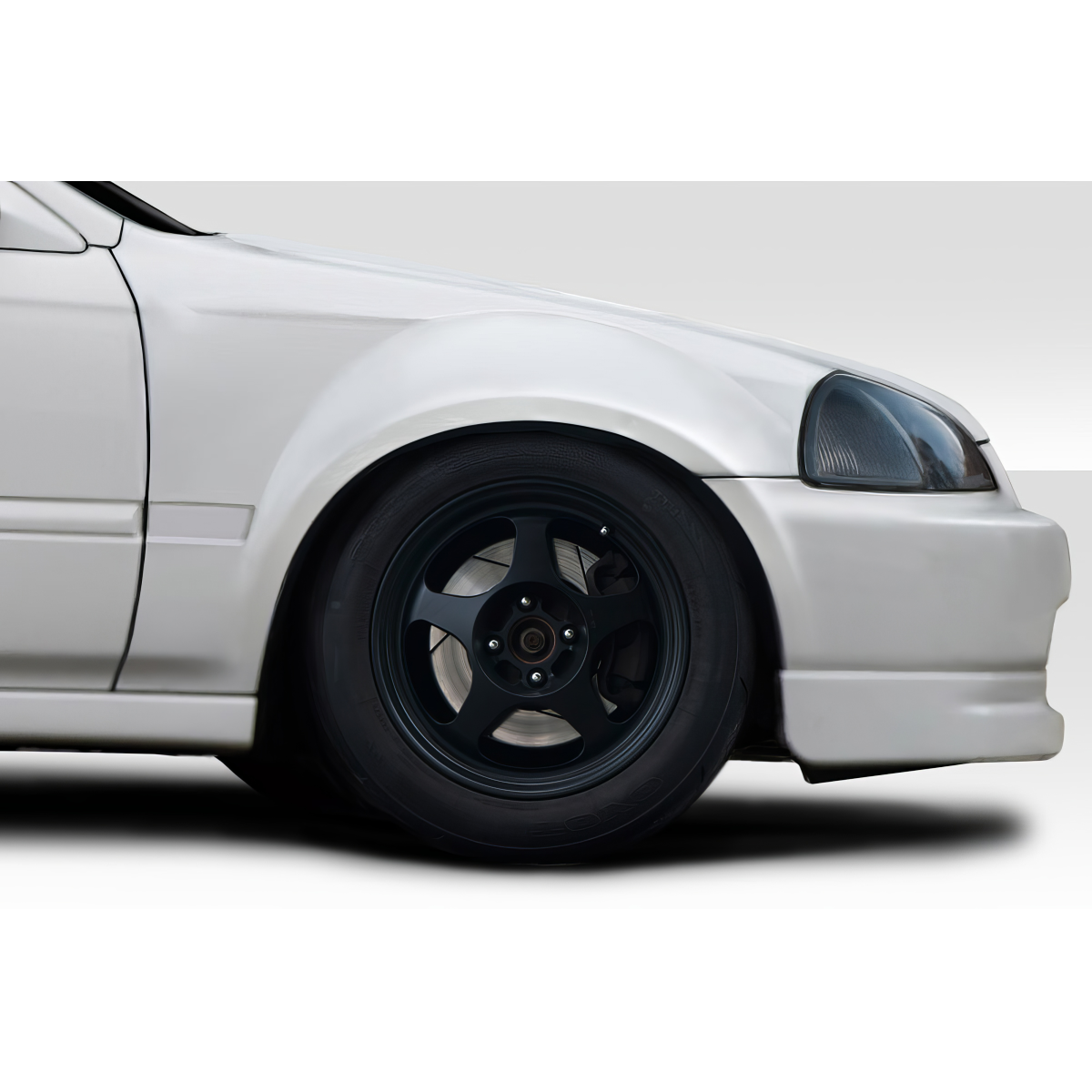 Modify your Honda Civic 1996 with our Exterior/Fenders - Front quarter view of fender at angle