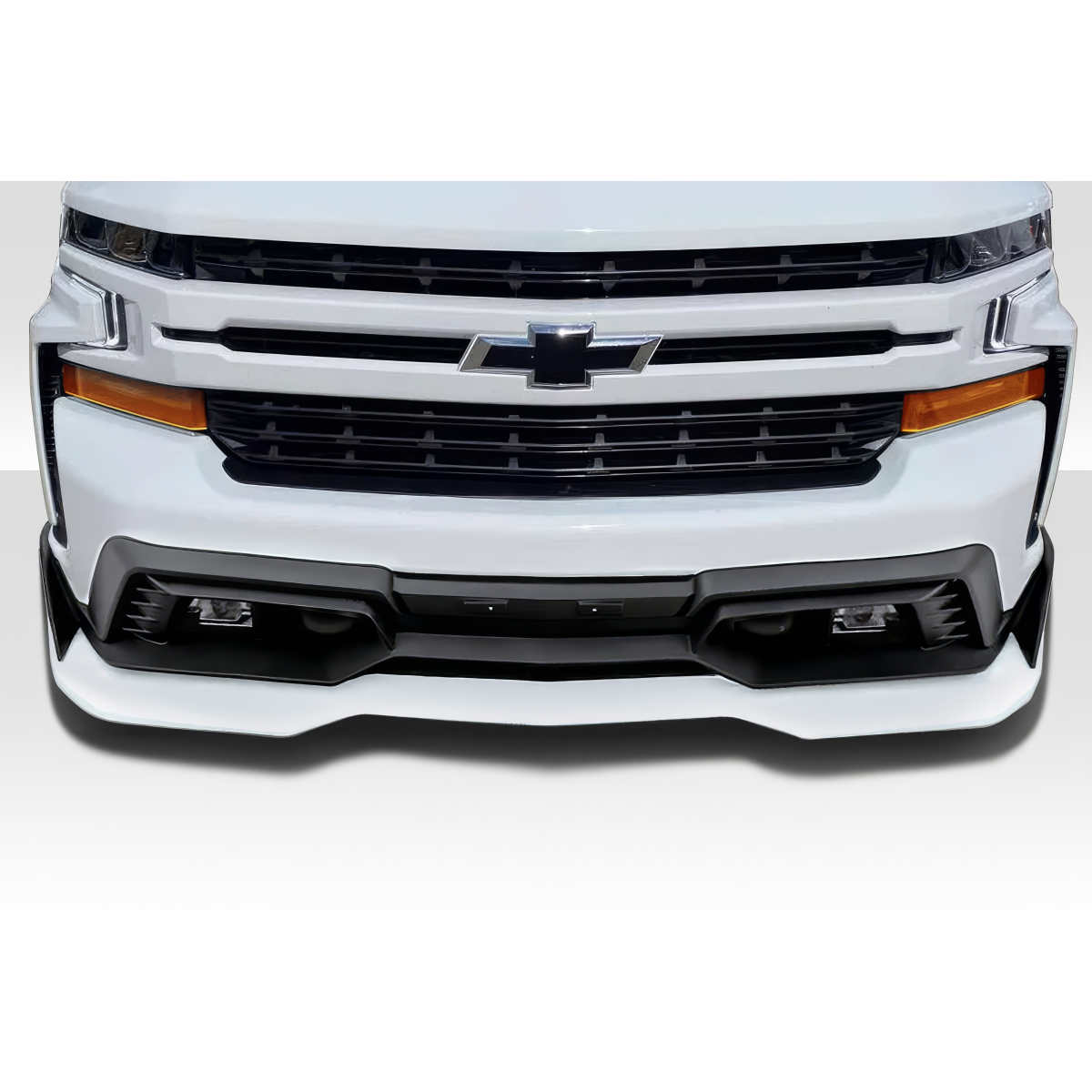 Modify your Chevrolet Silverado 1500 2019 with our Exterior/Front Bumpers or Lips - Front view of Chevrolet Silverado 1500 part