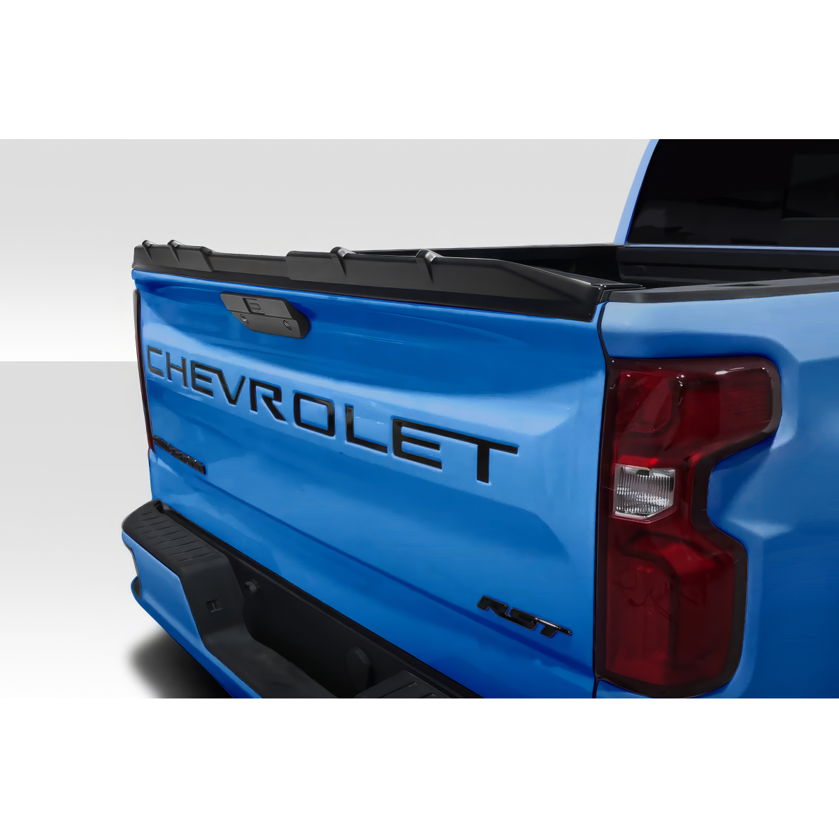 Modify your Chevrolet Silverado 1500 2019 with our Exterior/Wings - Viewed from slightly above and behind the tailgate 