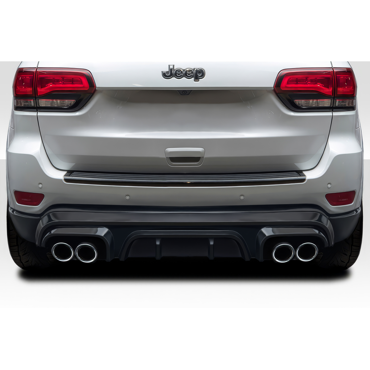 Modify your Jeep Cherokee 2011 with our Exterior/Diffusers - View from the rear of the vehicle