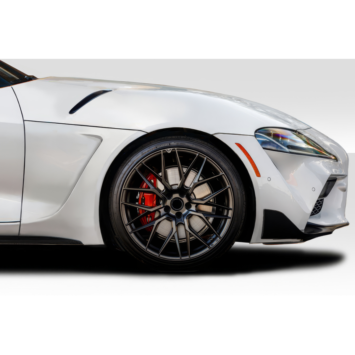 Modify your Toyota Supra 2019 with our Exterior/Fenders - Side view of fender at low angle