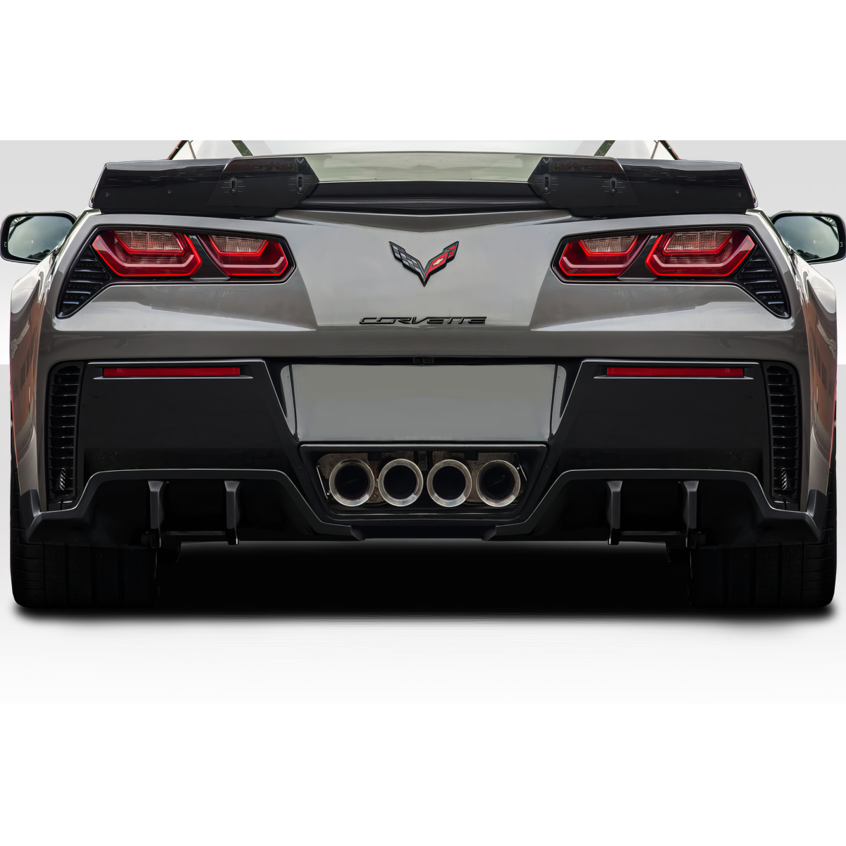 Modify your Chevrolet Corvette 2014 with our Exterior/Diffusers - Rear view of the vehicle