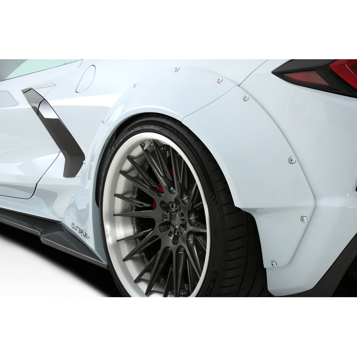 Modify your Chevrolet Corvette 2020 with our Exterior/Fenders - Rear quarter angle showing fender flares design