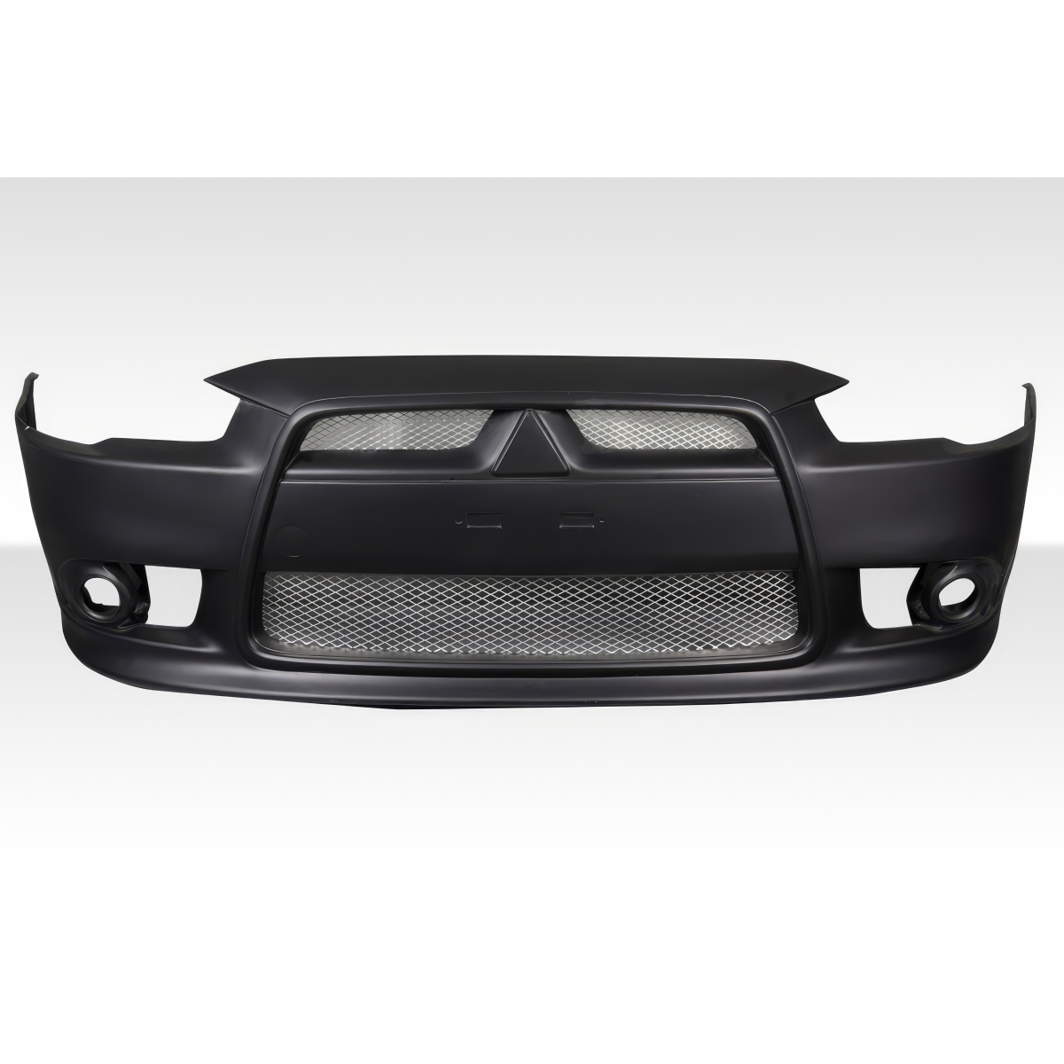 Modify your Mitsubishi Lancer 2008 with our Exterior/Front Bumpers or Lips - Front view of bumper part