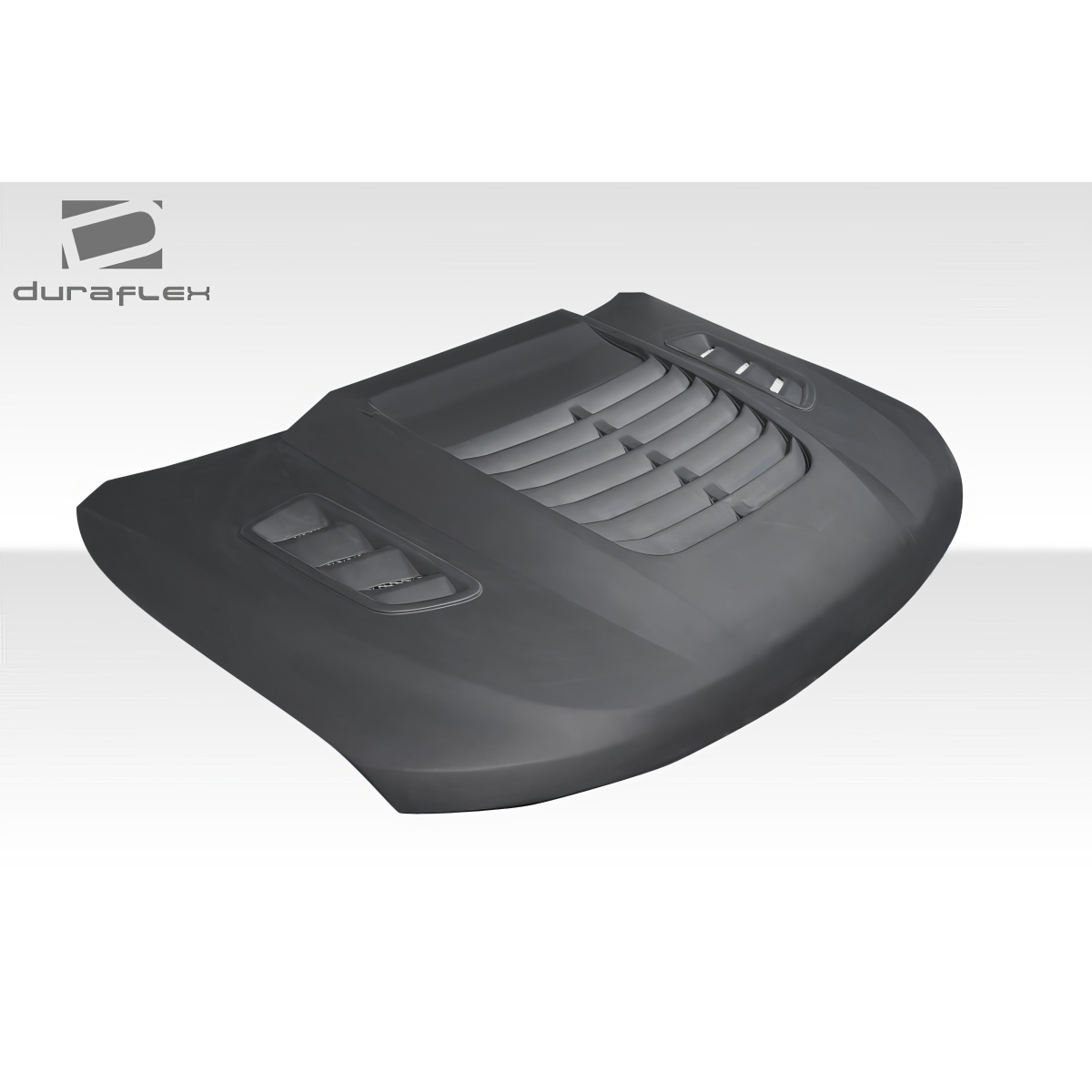 Modify your Jeep Cherokee 2011 with our Exterior/Hoods - Front view at a slight angle from above