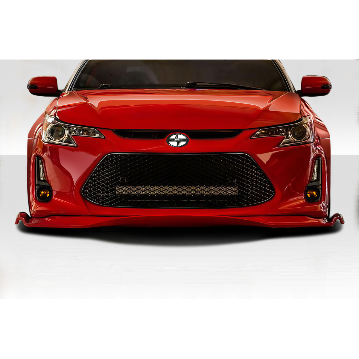 Modify your Scion tC 2014 with our Exterior/Front Bumpers or Lips - Front view at eye level showing bumper detail