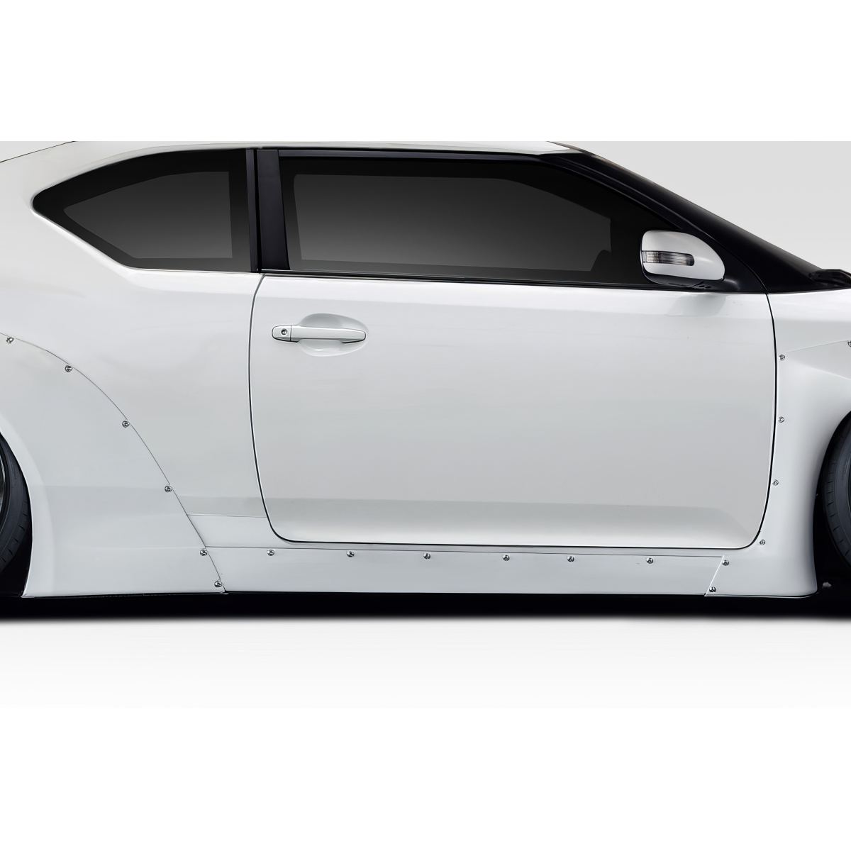 Modify your Scion tC 2011 with our Exterior/Side Skirts - Side view of car part at flat angle