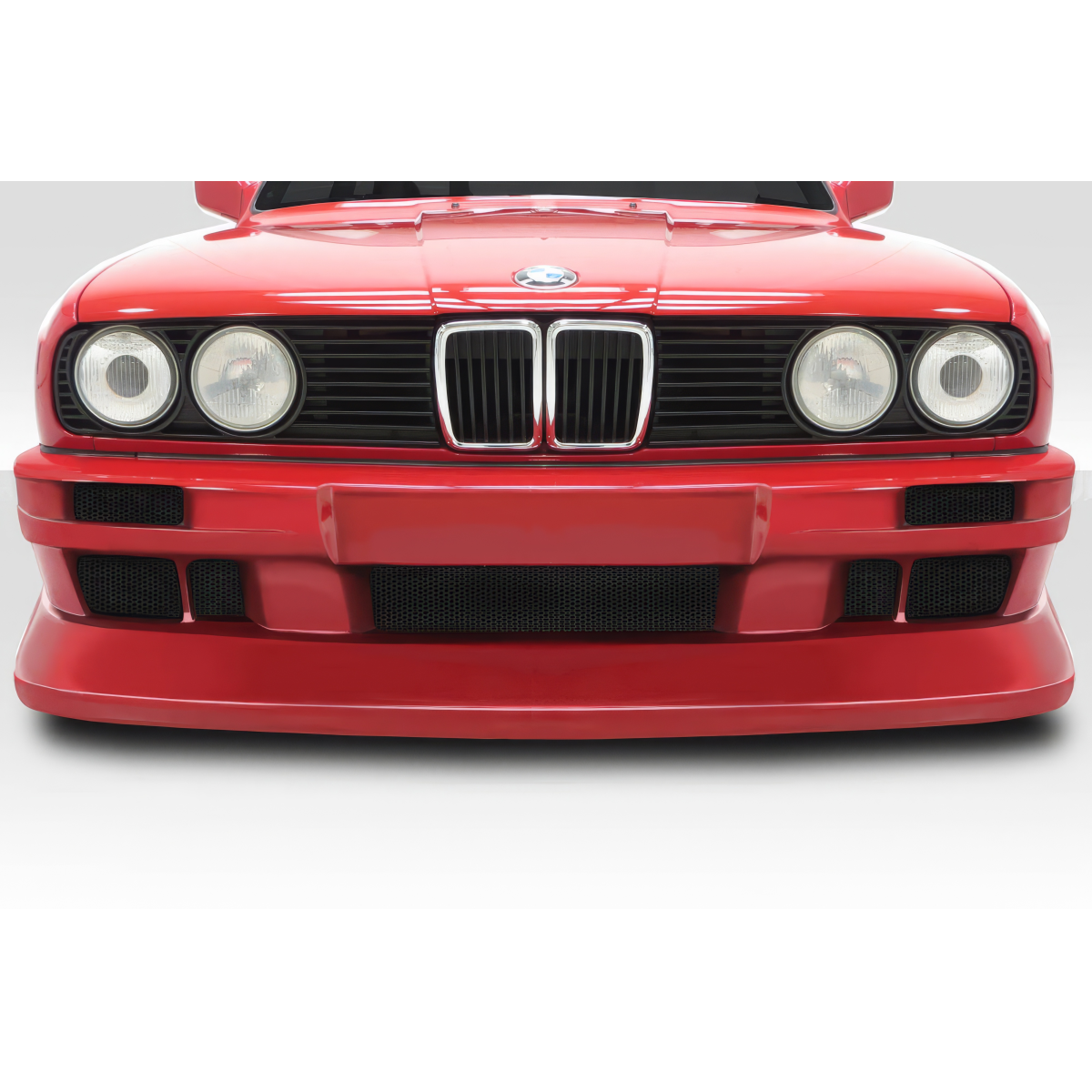 Modify your BMW 3-Series 1984 with our Exterior/Front Bumpers - Front view of BMW 3 Series E30 at eye level