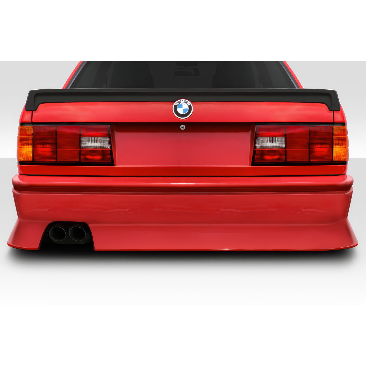 Modify your BMW 3-Series 1984 with our Exterior/Rear Bumpers or Lips - Rear view of vehicle at eye level angle