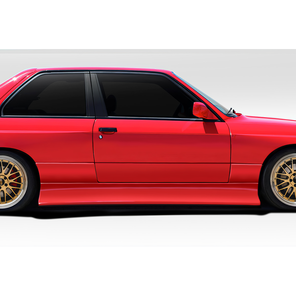 Modify your BMW 3-Series 1984 with our Exterior/Side Skirts - Side view of a modified BMW 3 Series E30