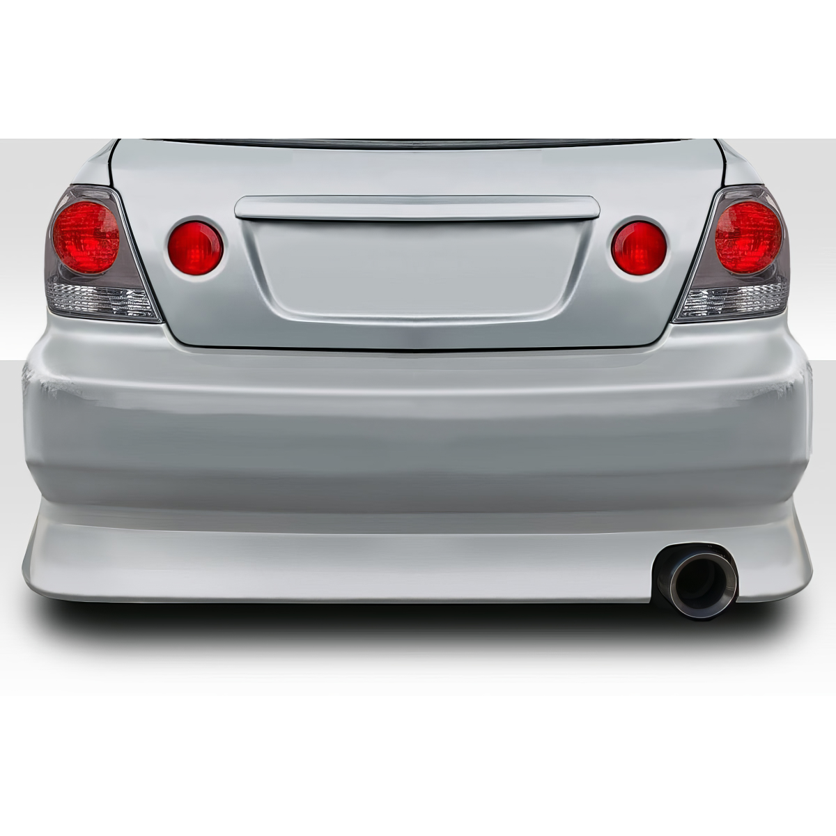 Modify your Lexus IS Series 2000 with our Exterior/Rear Bumpers or Lips - Viewed from the rear at a straight angle