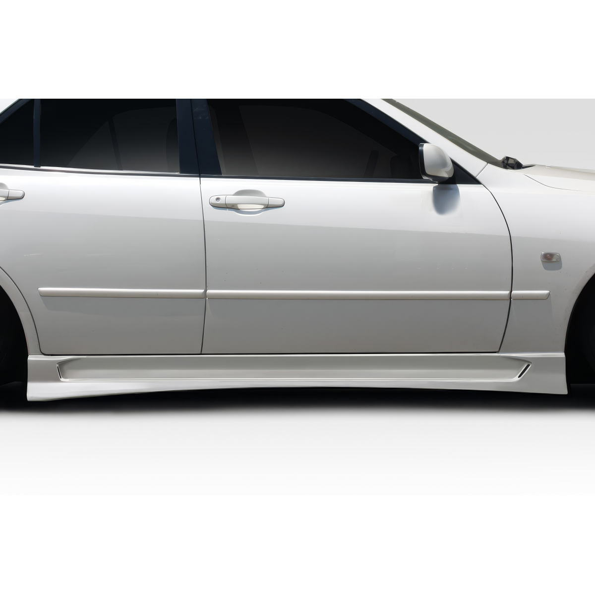 Modify your Lexus IS Series 2000 with our Exterior/Side Skirts - Side angle view of side skirt on Lexus IS300