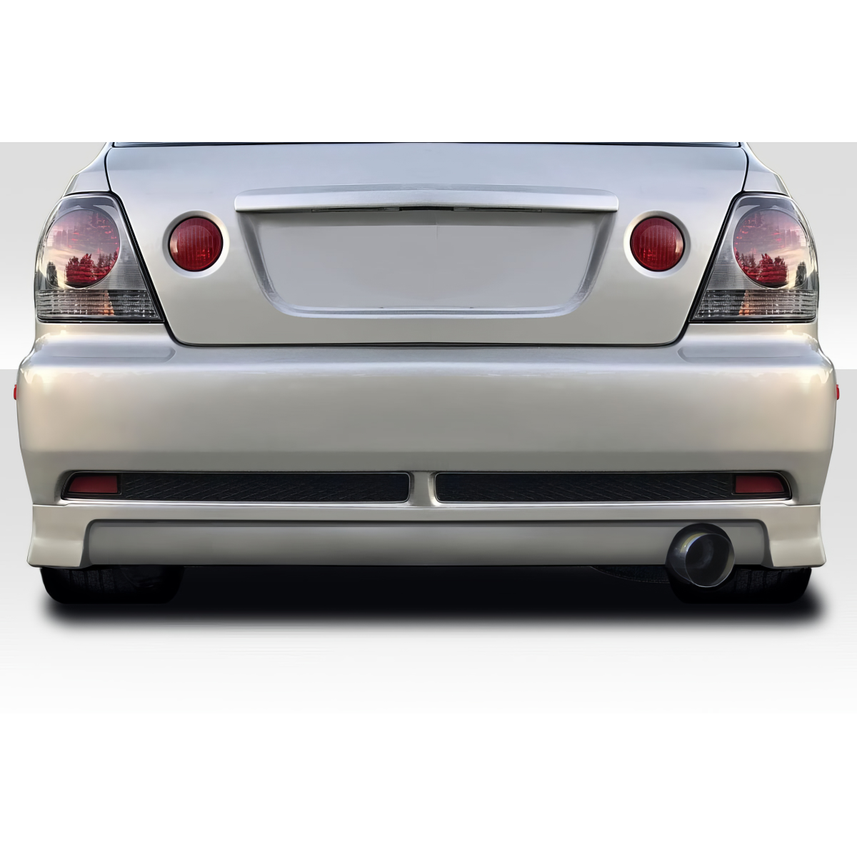 Modify your Lexus IS Series 2000 with our Exterior/Rear Bumpers or Lips - Back view of rear bumper at eye level