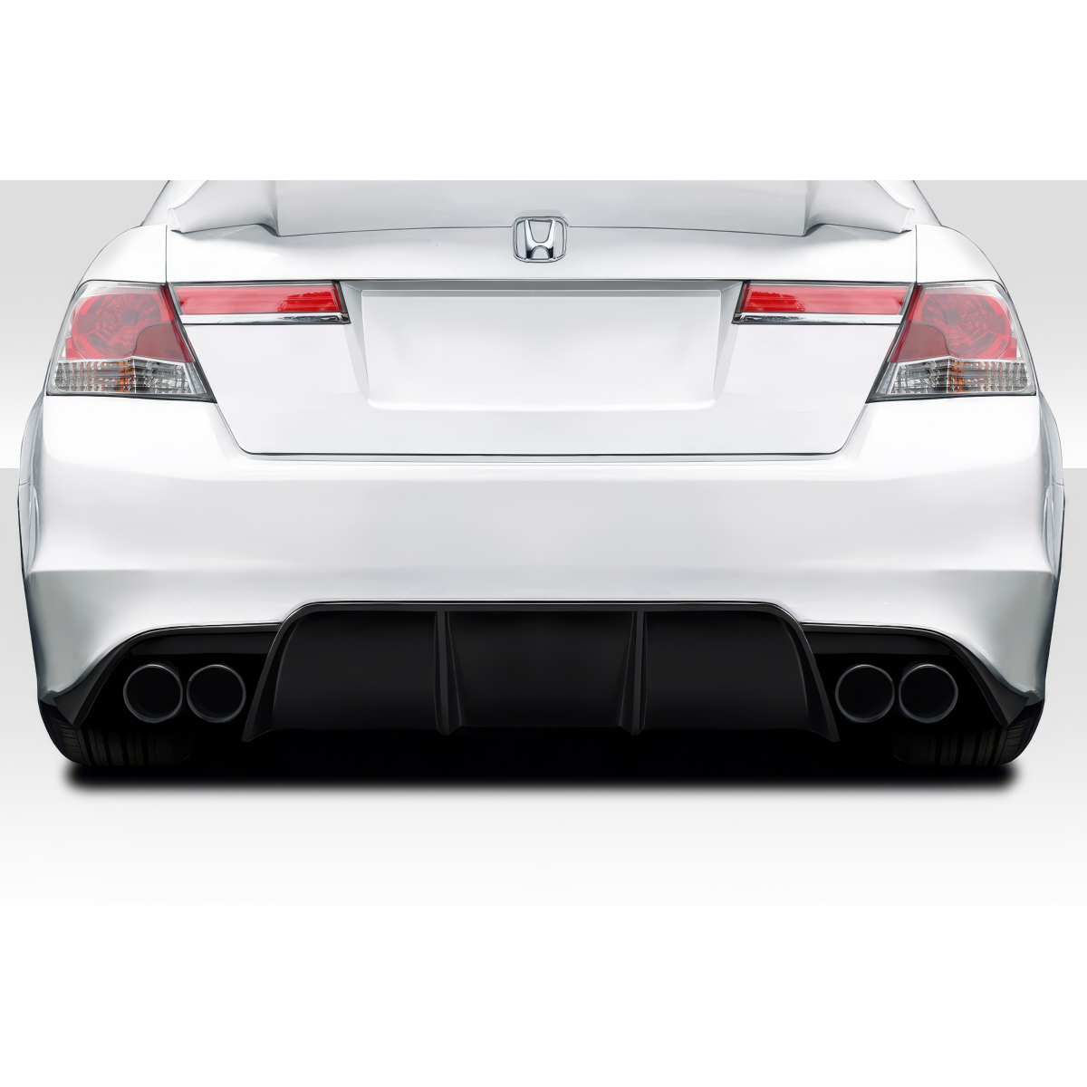 Modify your Honda Accord 2008 with our Exterior/Diffusers - Viewed from the rear angle of the vehicle