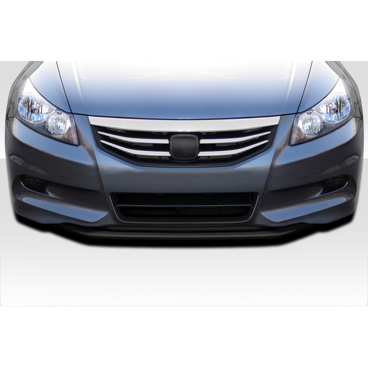 Modify your Honda Accord 2011 with our Exterior/Front Bumpers or Lips - Frontal view of the front lip spoiler