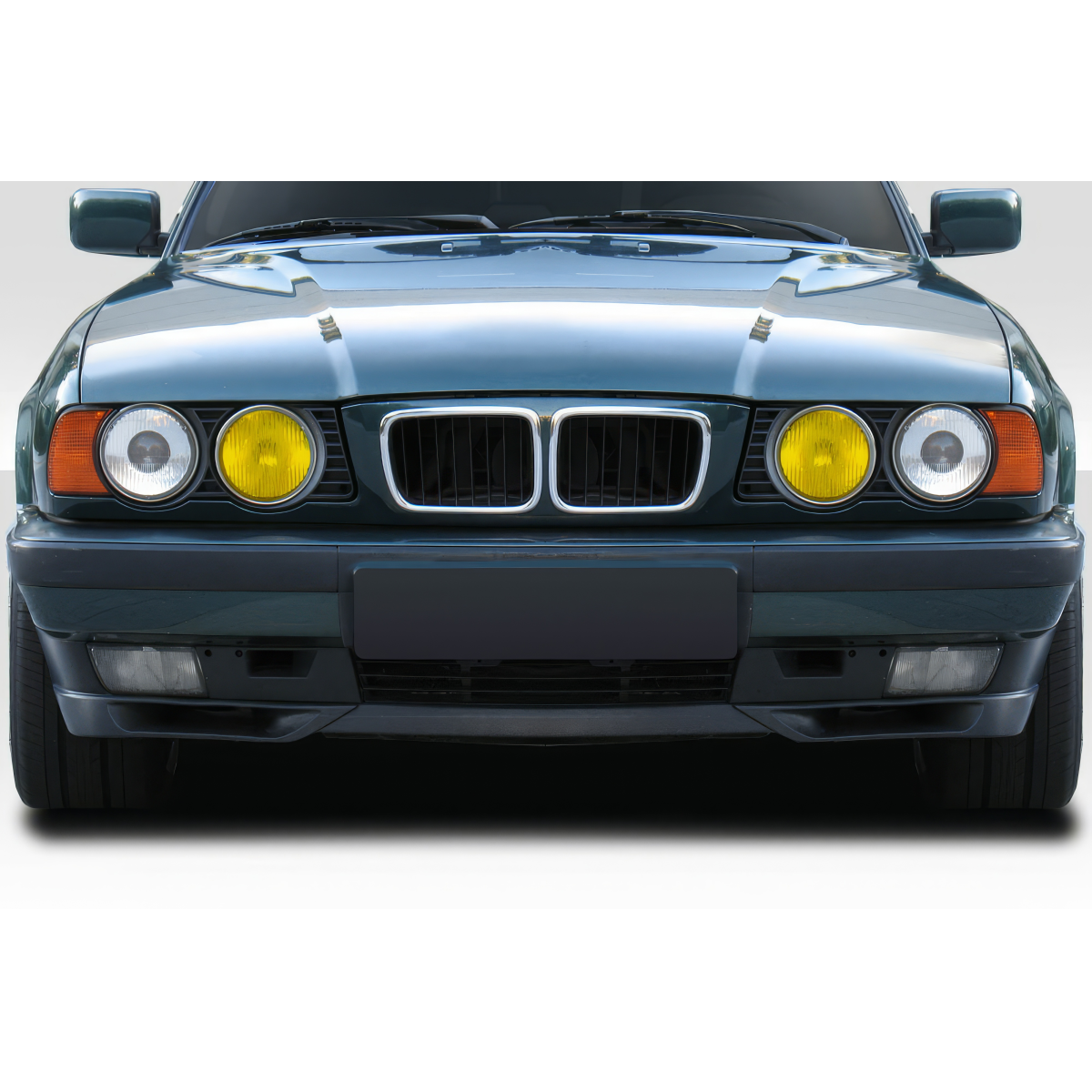 Modify your BMW 5-Series 1989 with our Exterior/Front Bumpers or Lips - Frontal view of the vehicle at eye level