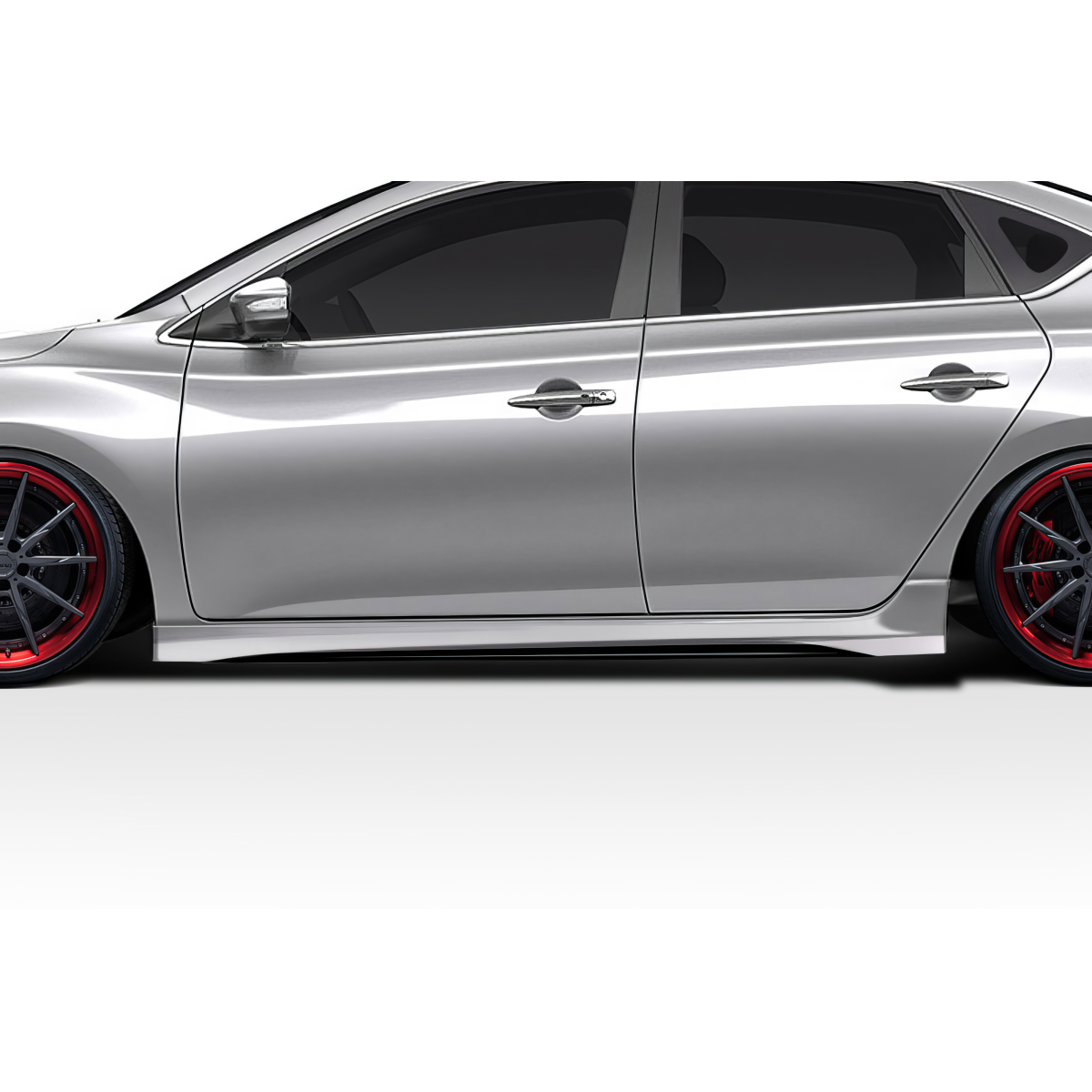 Modify your Nissan Sentra 2016 with our Exterior/Side Skirts - The image shows a side view profile