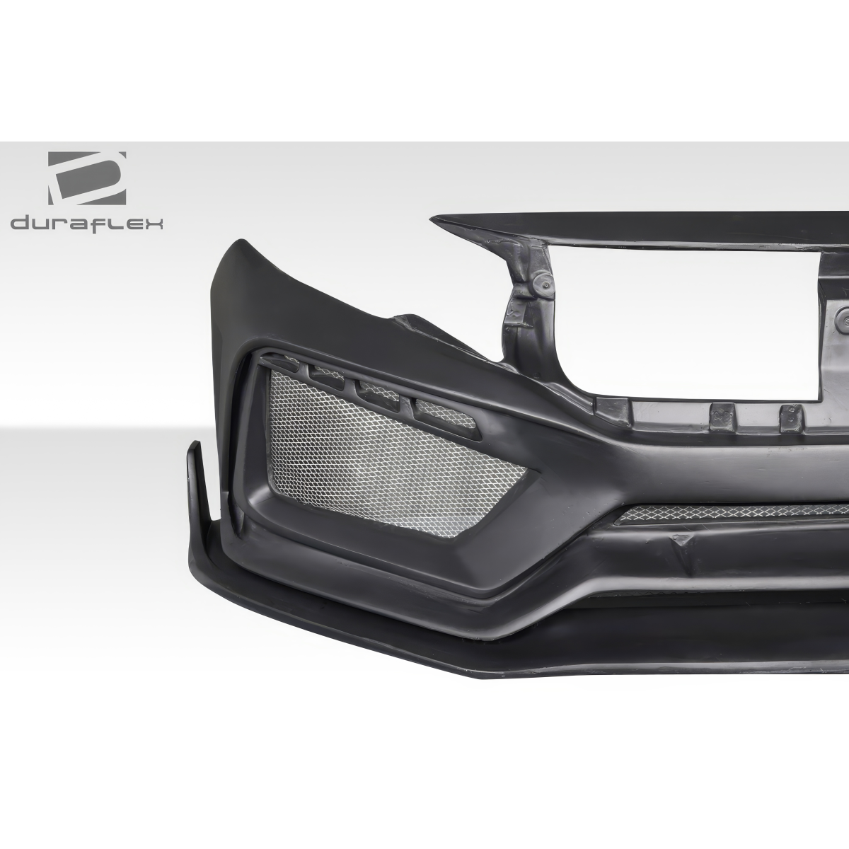 Modify your Honda Civic 2016 with our Exterior/Front Bumpers or Lips - Front view of front bumper at slight angle