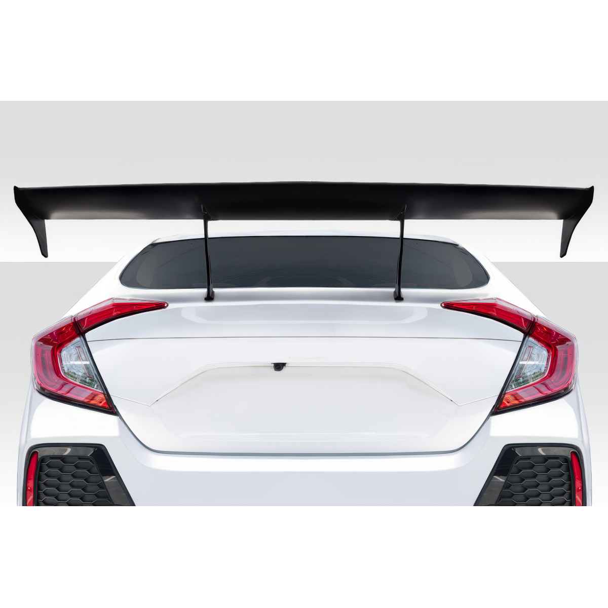 Modify your Honda Civic 2016 with our Exterior/Wings - A rear view with a high angle perspective