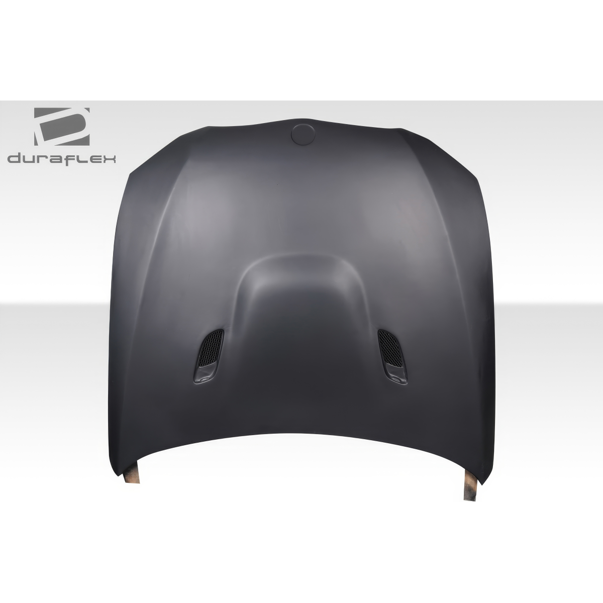 Modify your BMW 1-Series 2008 with our Exterior/Hoods - Front view of car hood at eye level angle