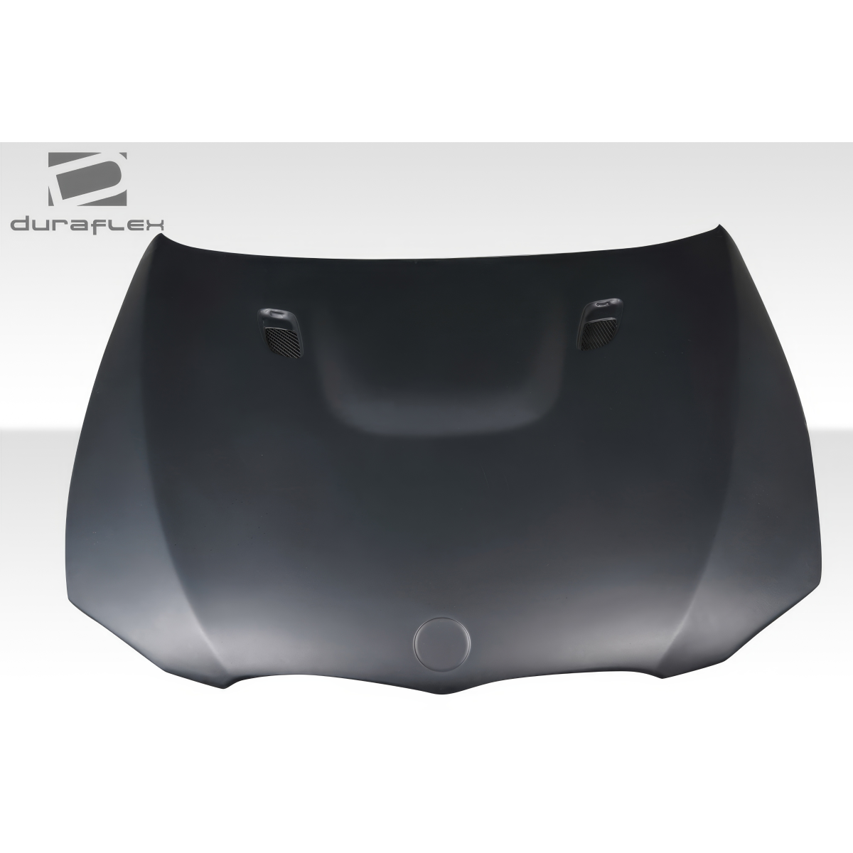 Modify your BMW 1-Series 2008 with our Exterior/Hoods - Front view of the hood at a straight angle