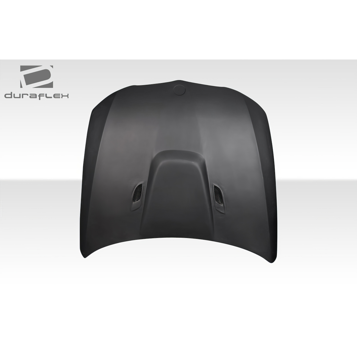 Modify your BMW 3-Series 2009 with our Exterior/Hoods - Front view of car hood at a straight angle
