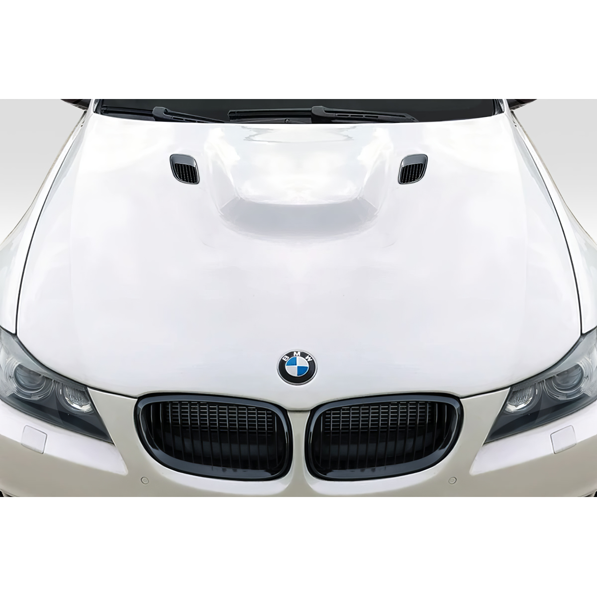 Modify your BMW 3-Series 2009 with our Exterior/Hoods - Top down angle of vehicle hood