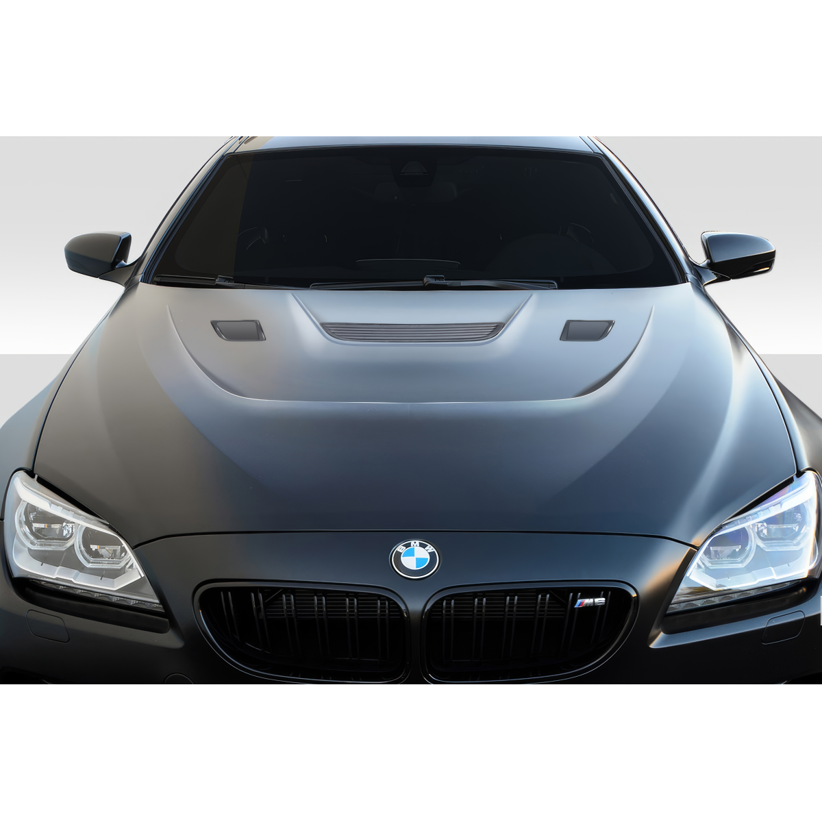 Modify your BMW 6-Series 2011 with our Exterior/Hoods - Front view of vehicle from slightly above