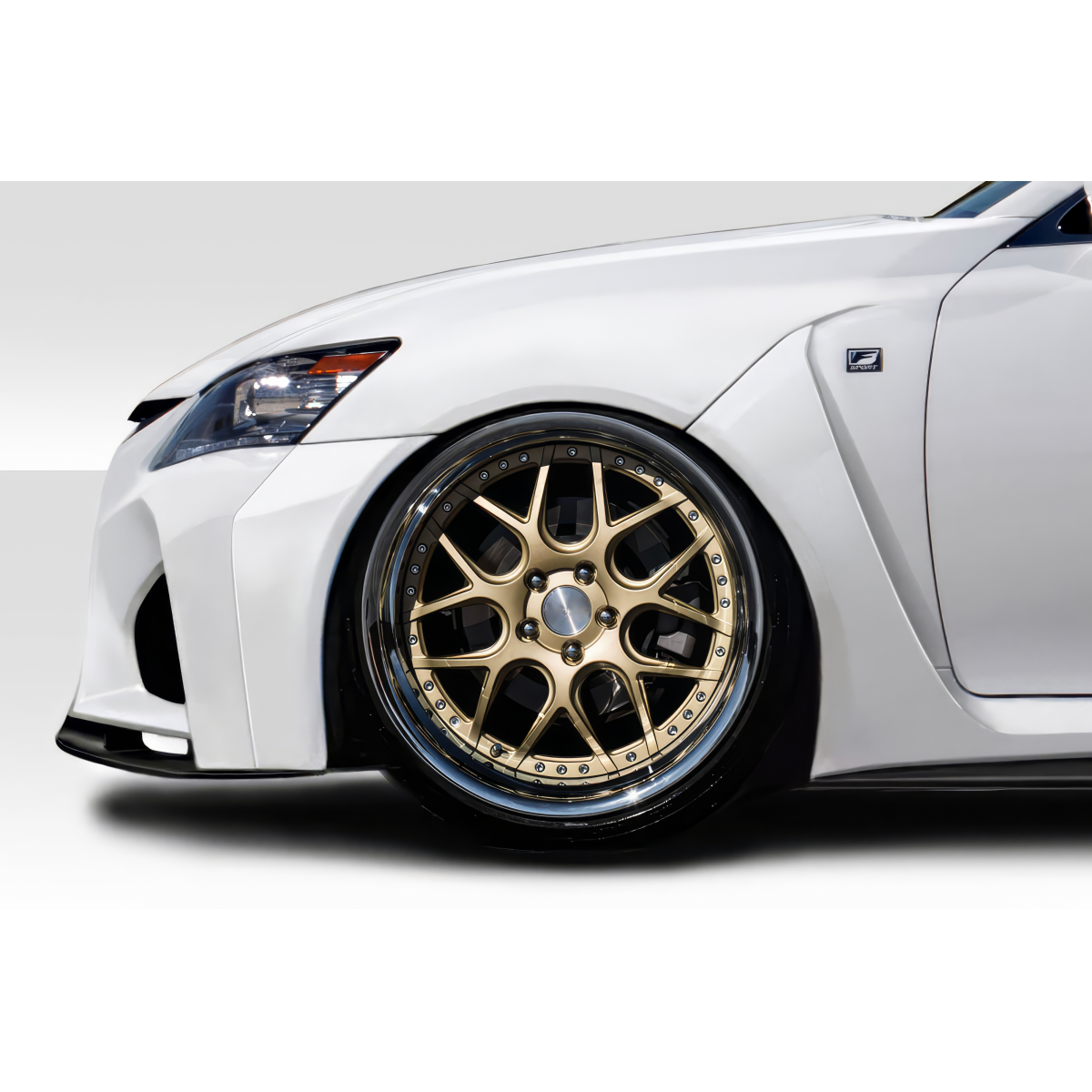 Modify your Lexus GS300 2013 with our Exterior/Fenders - Side angle view of vehicle fender and wheel