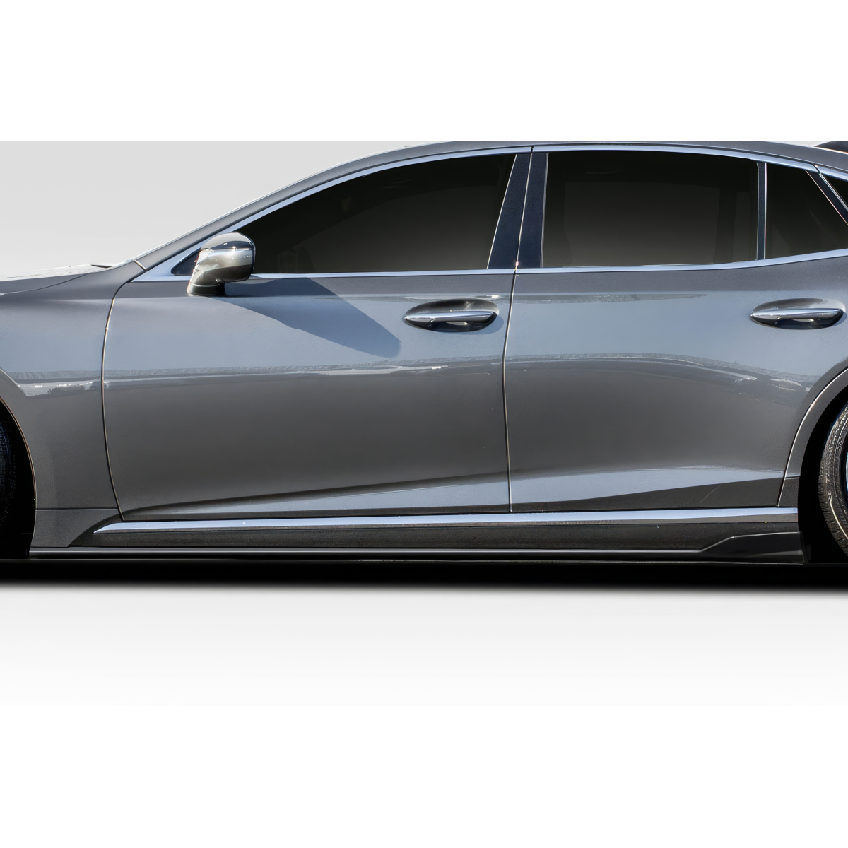 Modify your Lexus LS500 2018 with our Exterior/Side Skirts - Side view of the vehicle at a 90 degree angle