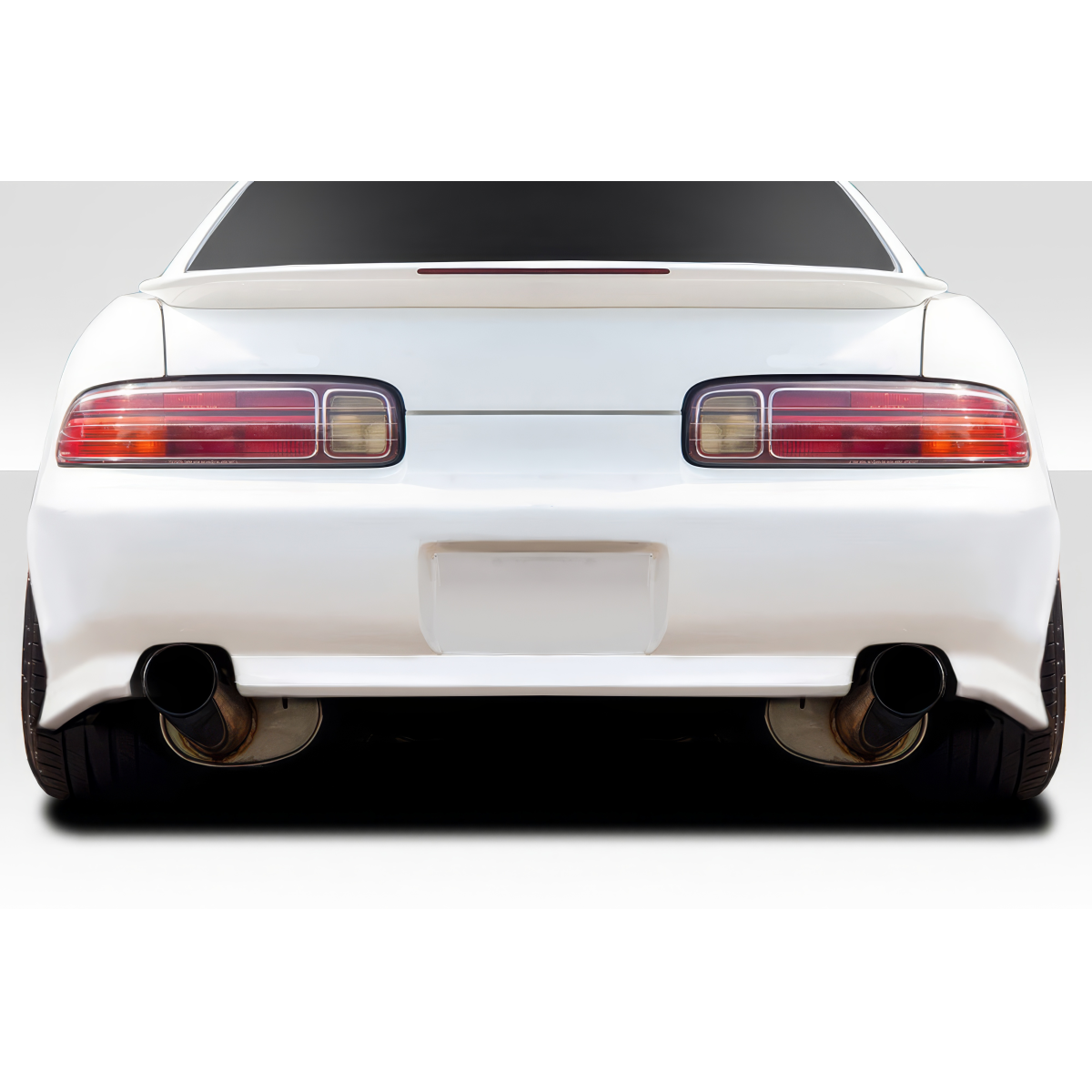 Modify your Lexus SC300 1992 with our Exterior/Rear Bumpers or Lips - Rear view angle of a white Lexus SC300