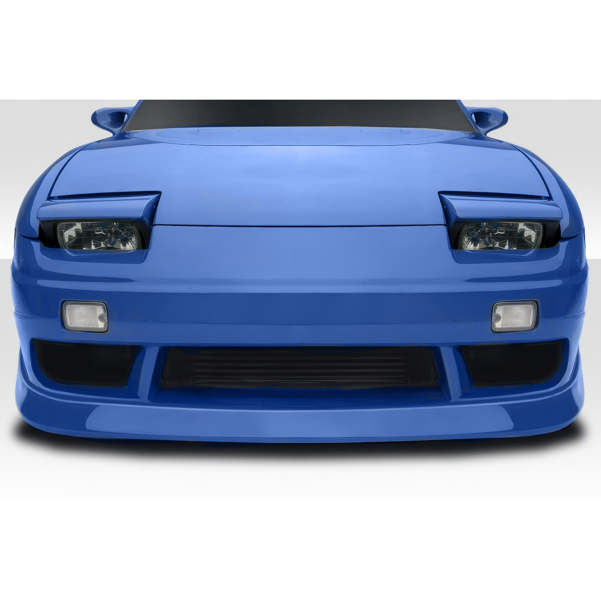 Modify your Nissan 240SX 1989 with our Exterior/Front Bumpers or Lips - Front view of the Nissan 240SX from low angle