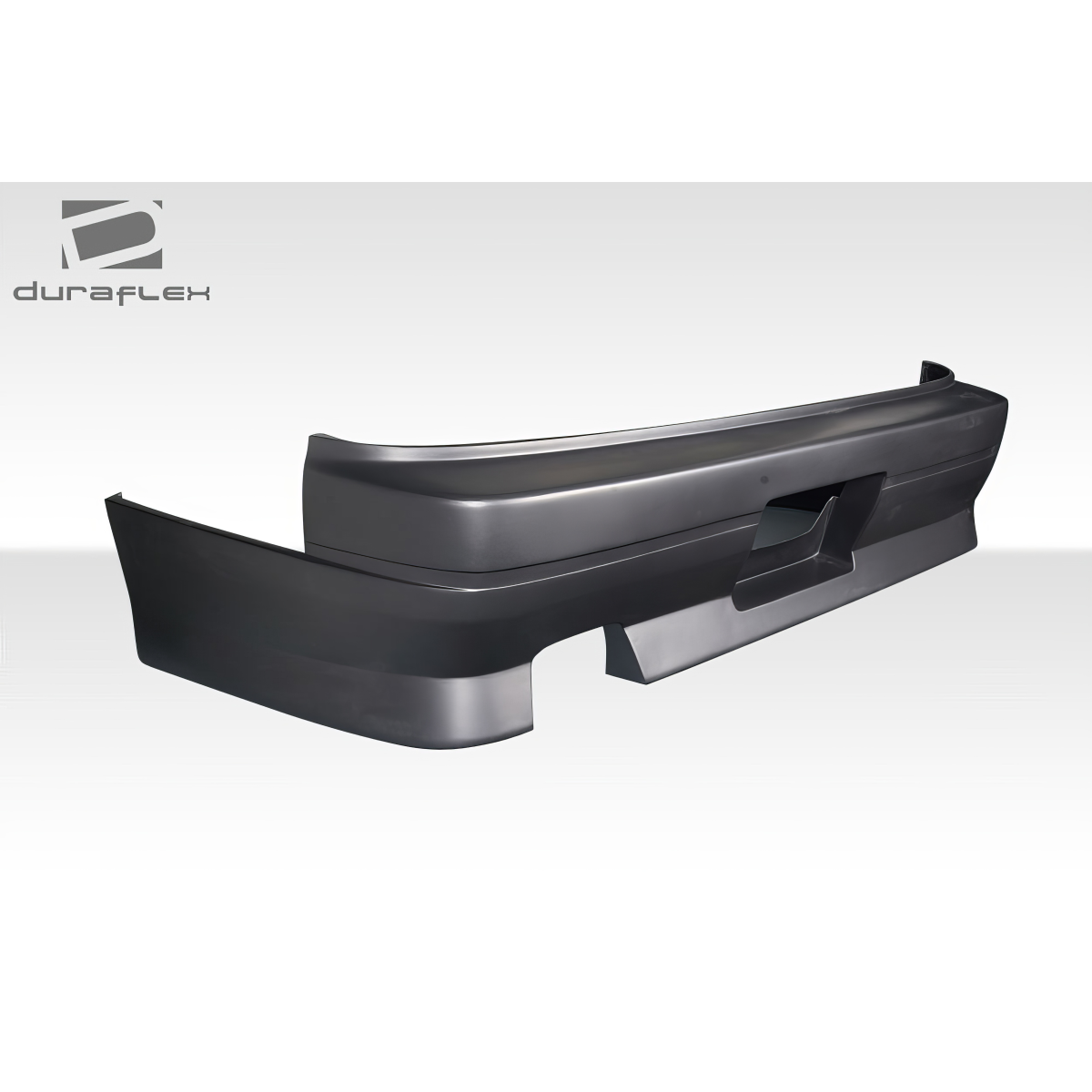 Modify your Nissan 240SX 1989 with our Exterior/Rear Bumpers or Lips - Rear angle view showing bumper design features