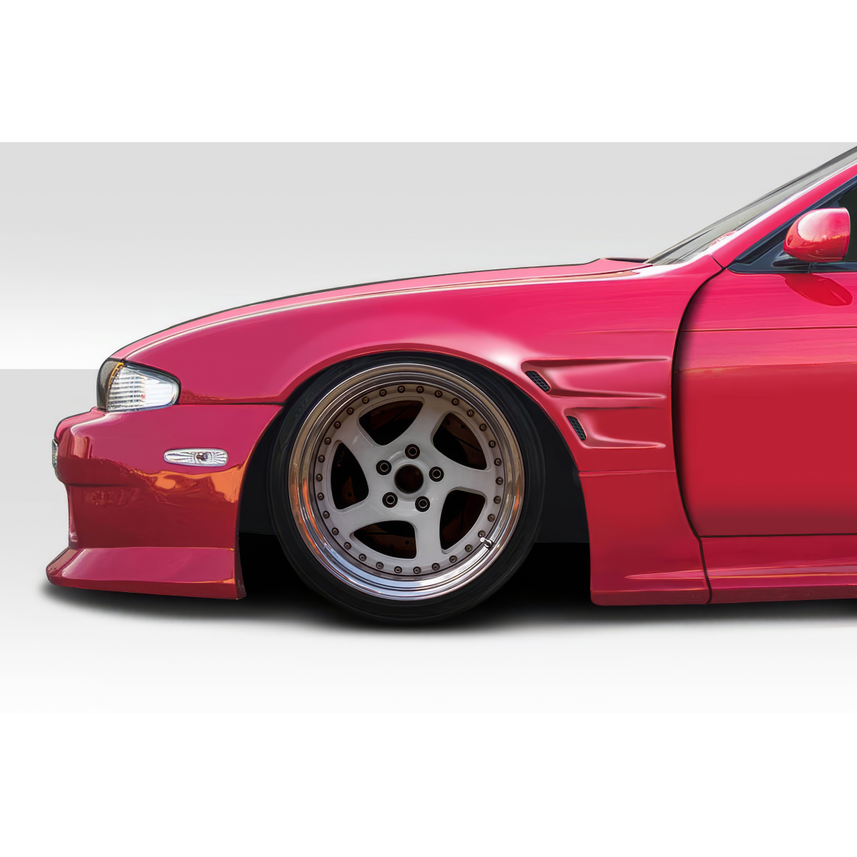 Modify your Nissan 240SX 1995 with our Exterior/Fenders - Side angle view of the car fender