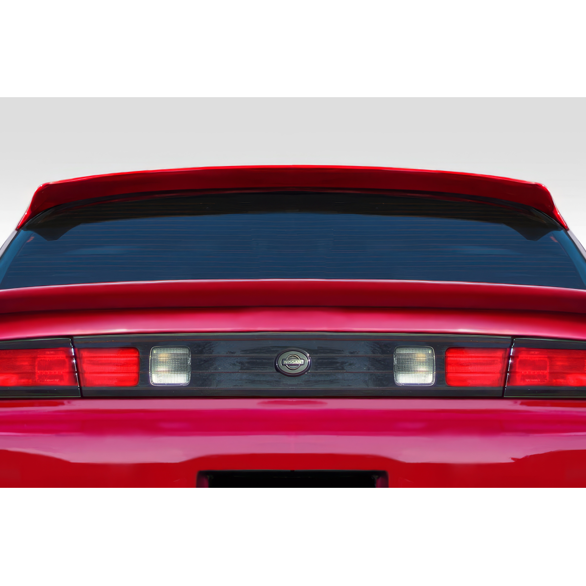 Modify your Nissan 240SX 1995 with our Exterior/Wings - Rear view angle showing the wing and lights