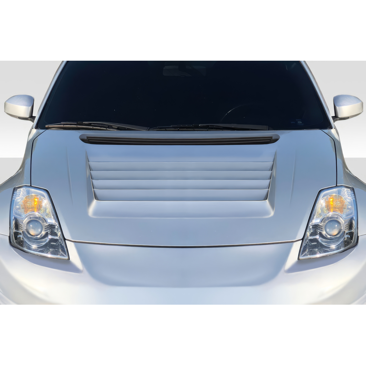 Modify your Nissan 350Z 2003 with our Exterior/Hoods - Front view hood at zero degrees angle